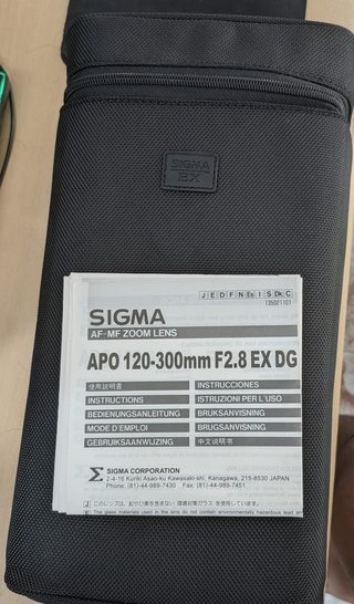 Sigma 120-300mm f/2.8 EX DG Canon (A ESTRENAR)