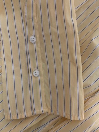 Camisa Bershka Talla S Rayas Azul