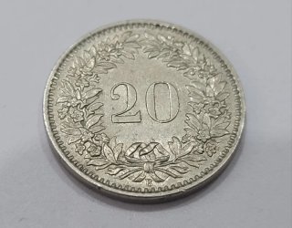 20 Rappen Franco Suizo 1965