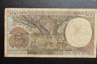 Billete 500 Francos África Central