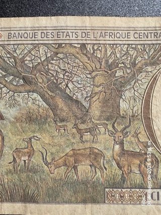 Billete 500 Francos África Central