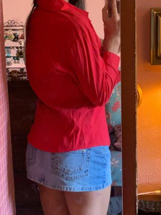 Camisa roja mujer Talla S.