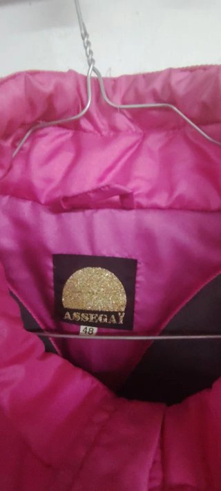 Chaqueta de esquí vintage rosa