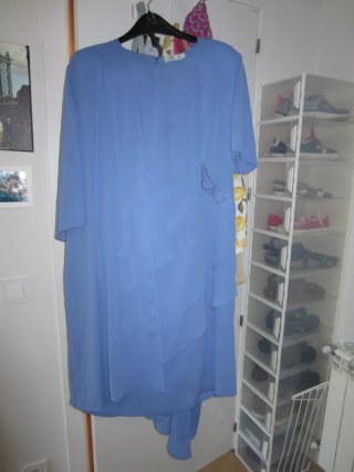 Elegante conjunto azul cielo