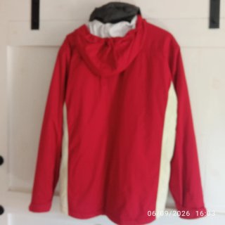 Anorak Tommy Hilfiger Rojo y Beige Talla L/G
