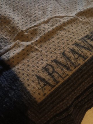 Bufanda Armani Jeans Beige y Gris