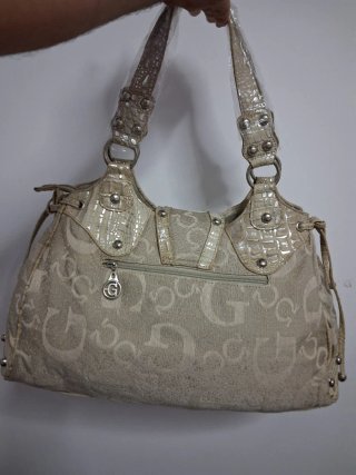Bolso Vintage Grande Beige/Plata