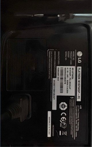 TV LG Flatron M227WDP Monitor