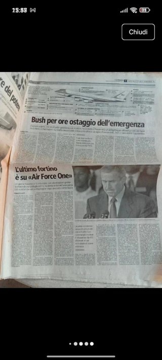 La Stampa Giornale Attacco all'America 11 Settembr