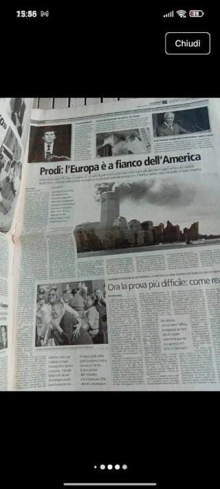 La Stampa Giornale Attacco all'America 11 Settembr