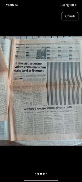 La Stampa Giornale Attacco all'America 11 Settembr