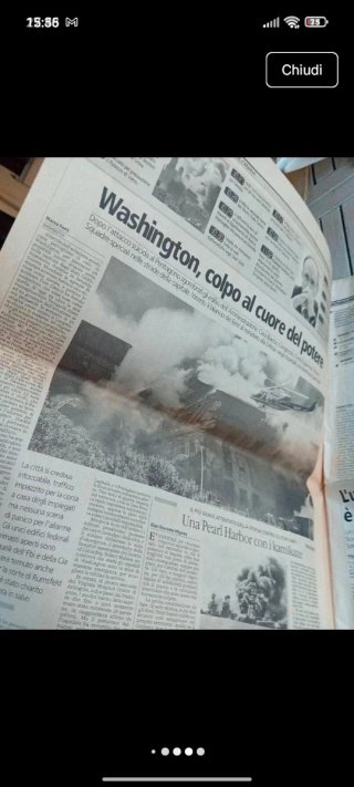 La Stampa Giornale Attacco all'America 11 Settembr