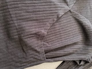 Camiseta Bershka negra manga 3/4