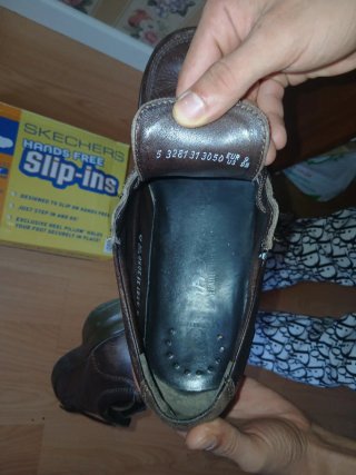 Zapatos Skechers Piel Marrón Slip-on Talla eur 9