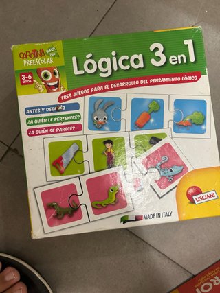 Juego Lógica 3 en 1 Preescolar