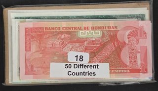 Lote 50 Billetes Diferentes Países