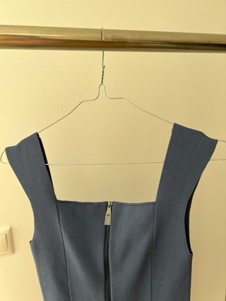 Vestido Ted Baker azul cintado Tamanho 1 (foto)
