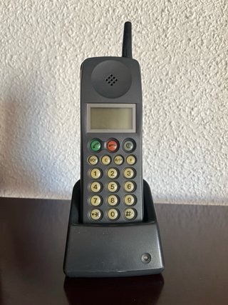 Teléfono Móvil Antiguo Nikko Gris