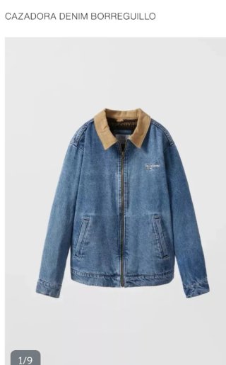 ZARA denim borreguito T.10