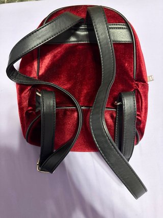 Mochila pequeña de terciopelo