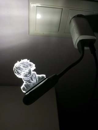 Lámpara LED 3D Anime Shoto Todoroki