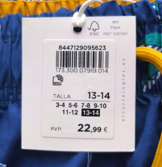 Bañador infantil KIDS nuevo con etiqueta