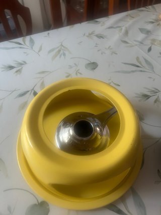 Set Fondue Vintage Azul y Amarillo