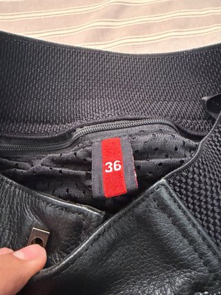 Pantalones de cuero para moto Talla L