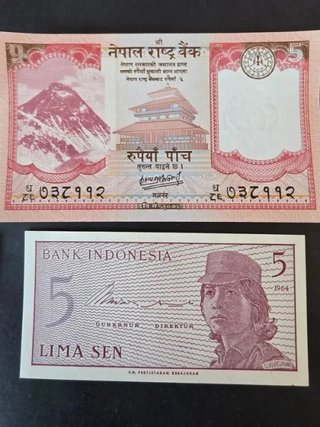 Lotes de 15 Billetes variados nuevos sin circular.