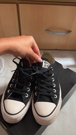 Converse plataforma negras