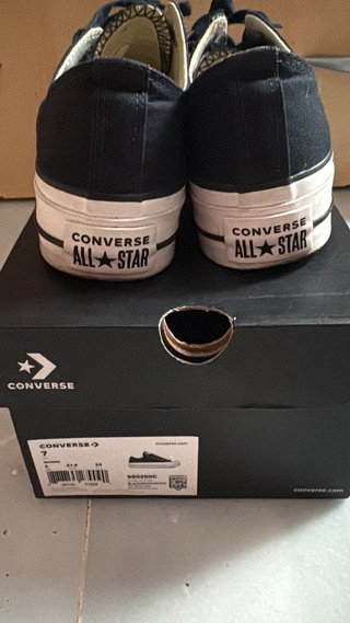 Converse plataforma negras