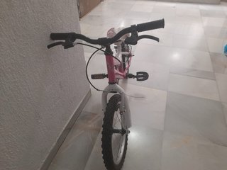Bicicleta infantil rosa 16 pulgadas
