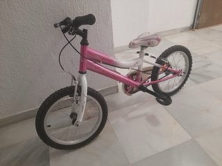 Bicicleta infantil rosa 16 pulgadas