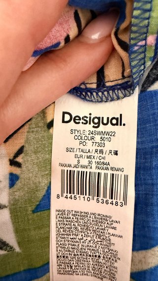 Mono largo Desigual estampado