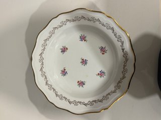 Platos hondos Limoges porcelana dorados