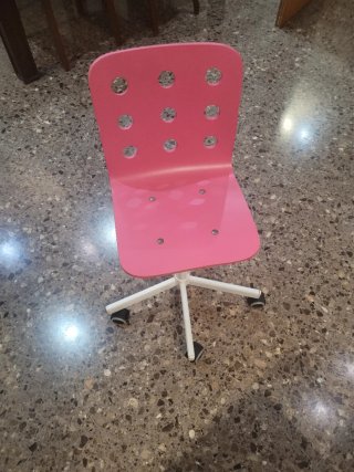 Silla infantil escritorio rosa