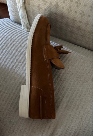 Mocassini donna CNQS marroni con nappine