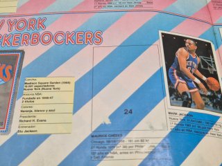 Álbum Panini Basket NBA 91 Incompleto