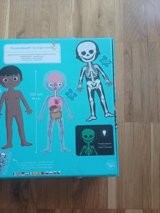 Puzzle Janod Cuerpo Humano 4 Piezas +5