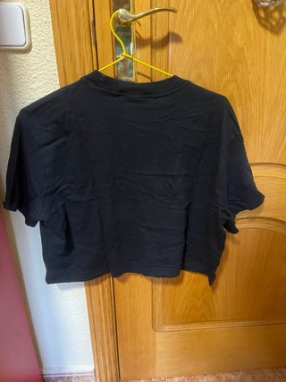 Camiseta Nike Air Mujer Crop Negra Talla M