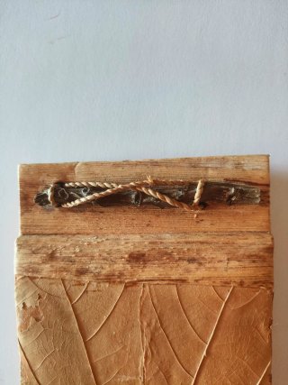 Cuaderno artesanal hoja seca