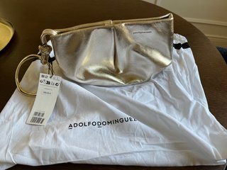 Bolso Adolfo Dominguez Dorado Nuevo