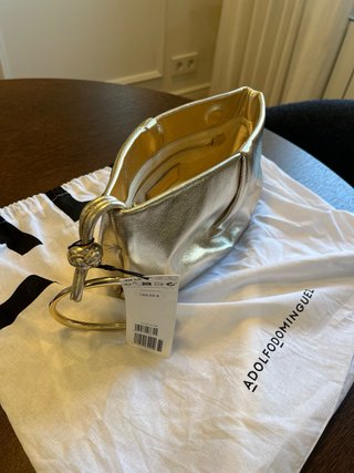 Bolso Adolfo Dominguez Dorado Nuevo