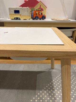 Mesa sensorial Montessori de madera para niños