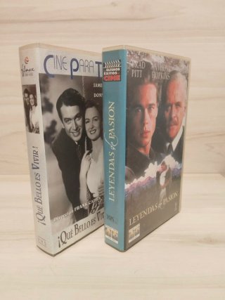 Lote 2 VHS:Qué Bello es Vivir y Leyendas de Pasión