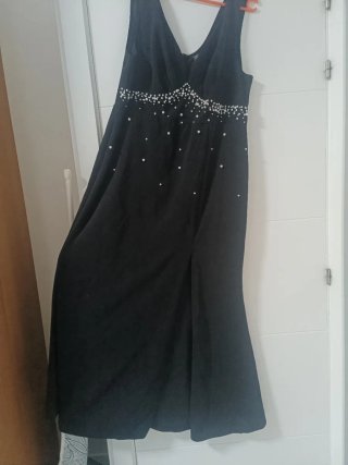 Vestido de fiesta negro mujer