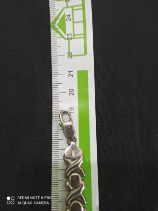 Pulsera de plata estilo XOXO