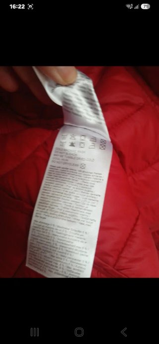Chaqueta acolchada roja talla S only