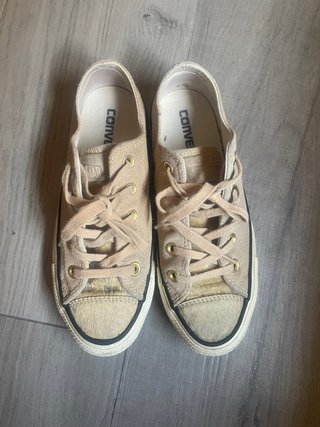 Converse Beige/Dorado Talla 36