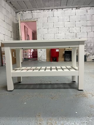 Banco zapatero blanco de madera